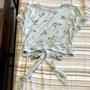 Rue 21, large polyester/spandex crop top.